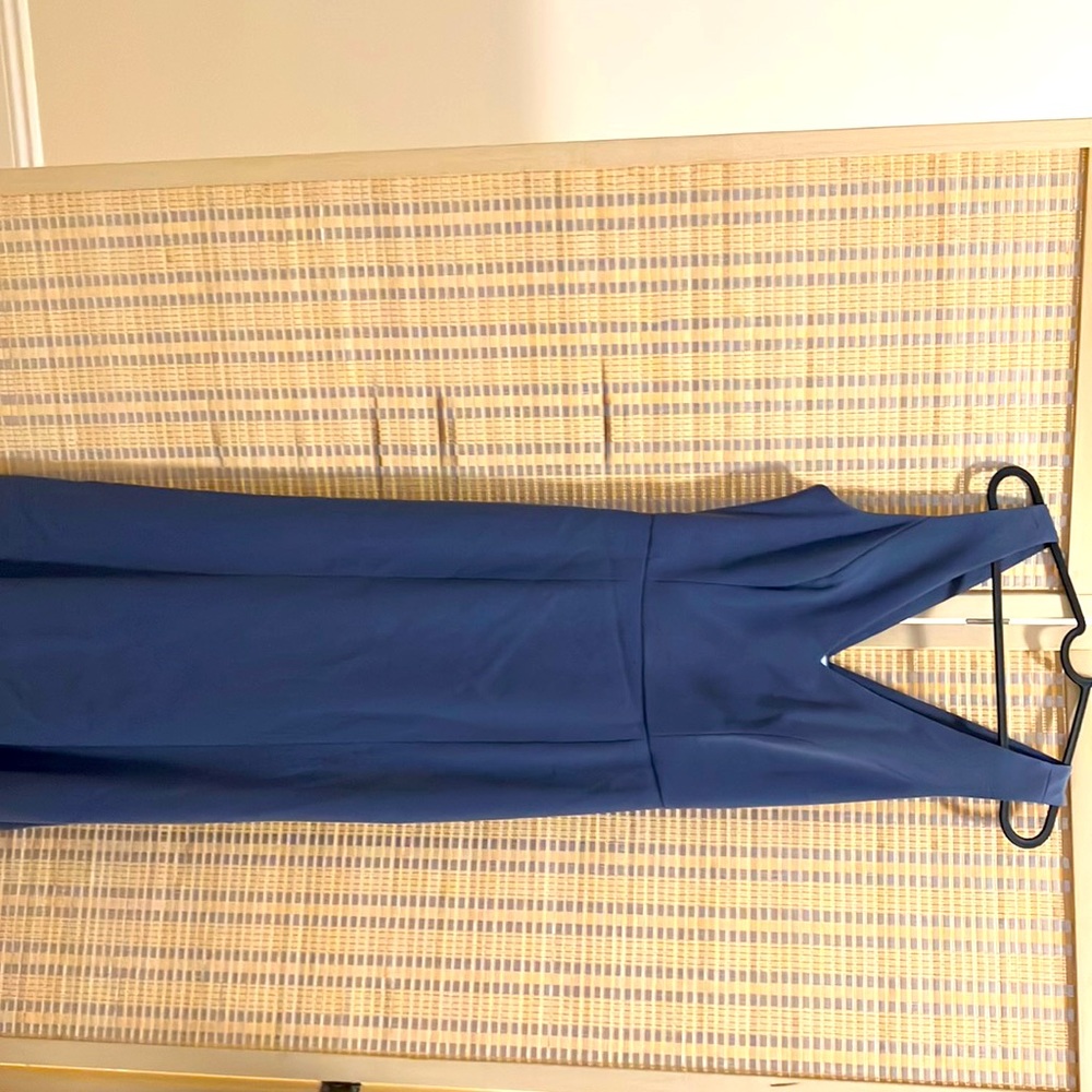 Bella Bridesmaid black tie Dress. Steel blue. Size 6.